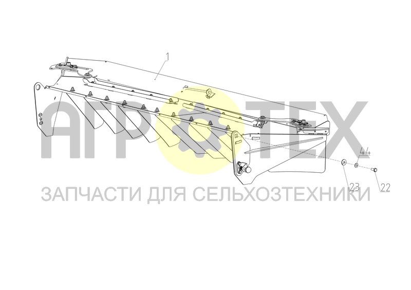 Чертеж Разбрасыватель (T500.14.03.000Ф)